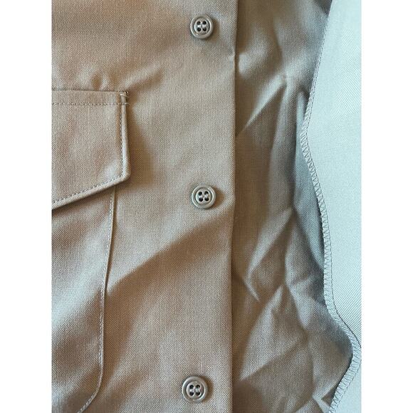 USMC Service Uniform Khaki Dress Marine Short Sleeve Shirt 15.5 Wool Valor Day - Picture 8 of 9